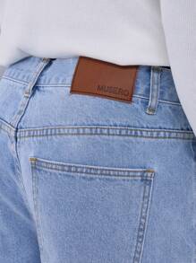 Musero Straight Leg Denim Jeans - Blue - View 5