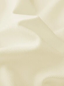 Manfinity Sporsity Men's Casual Fashion Letter Flocking Loose V-Neck Sweatshirt Y2k Jersey, For Tennis, For Fall