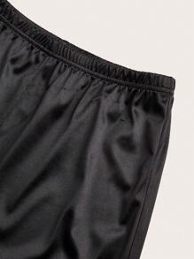 SHEIN LUNE Kanten camisole shorts, dun en geschikt voor de zomer, kan als bovenkleding worden gedragen, niet-krullende zoom