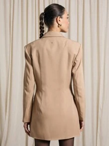 AiiRZ 双排扣沙漏型西装迷你连衣裙