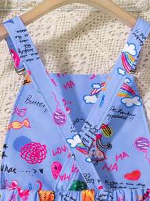 SHEIN Teen Girls Bodysuits & Jumpsuits - Multicolor - View 3