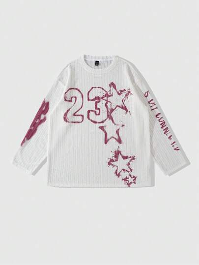 Prep Chemise à manches longues en maille décontractée pour hommes, style universitaire, printemps et été