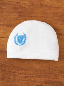 SHEIN 新生男婴可爱针织服装礼品套装，0-9 个月，白色和蓝色洗礼婴儿服装 - 藍白色 - 查看 6