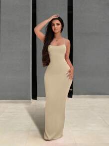 Zolique Vestido con espalda descubierta y cruzado sexy para mujer