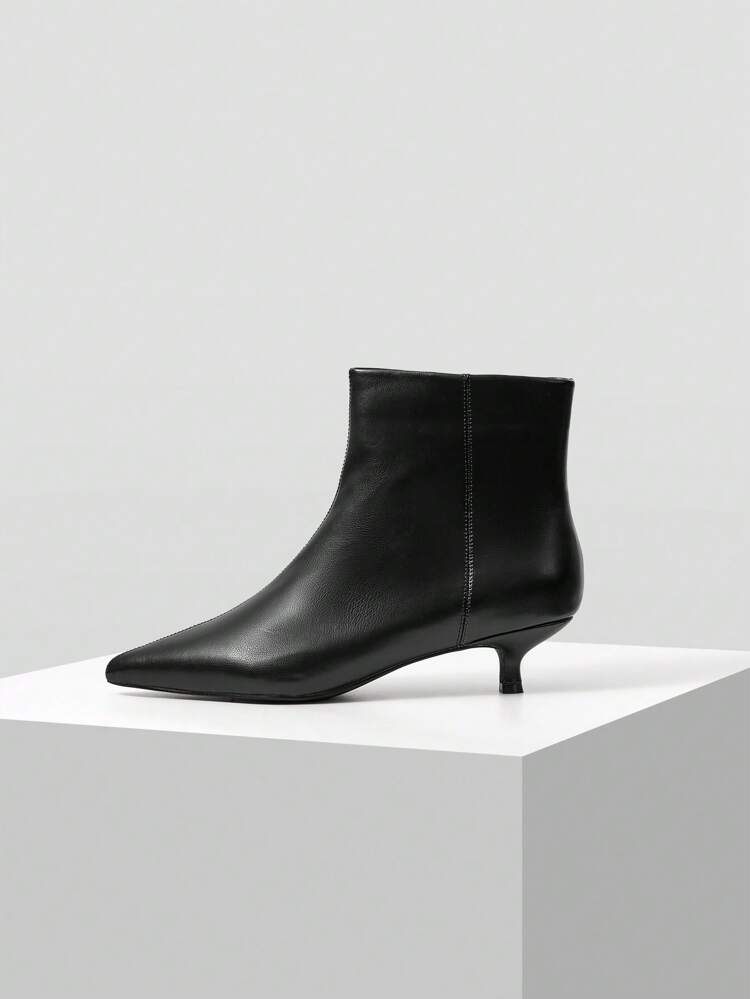 FASHION POINT TOE KITTED HEELED ANKLE BOOTS, FOR NEW YEAR HOLIDAY, VALENTINE'S DAY, SPRING SHOES, SPRING BREAK EASTER FOR CHRISTMAS SPRING SHOES