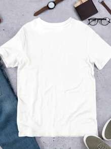 Manfinity Dauomo Men's Standard Size T-Shirt With Funny "Fish Meme" Graphic Print