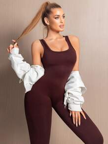 1pc Women Seamless Elastic Waist Slimming Bodysuit
