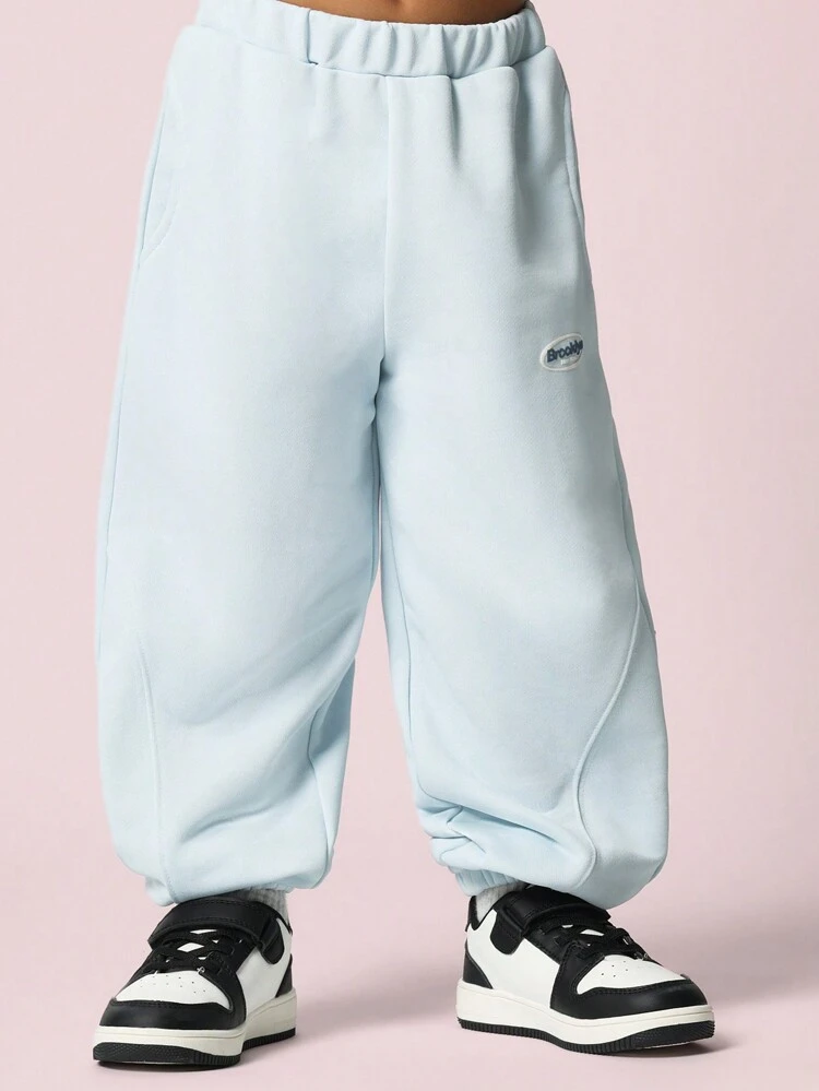 SUMWON Young Boys Comfy Crew Neck Sweatshirt And Jogger With Hand Feel Graphic Print 2 Piece Set Vacation