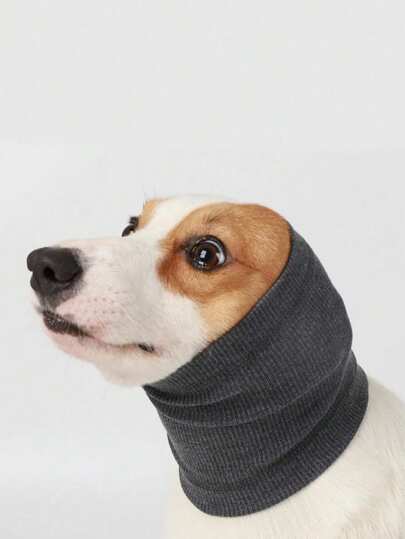 Dog Noise-Canceling Ear Muffs For Anxiety Relief Pet– Calming Ear Covers For Dogs & Cats – Noise Reduction Snood For Grooming, Bathing, Fireworks & Thunder – Soft Warm Ear Protection For Small Medium Large Pets – Anti-Anxiety Hood For Travel & Vet Visits