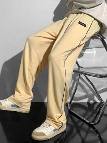 Casual Comfortable Cool Teen Boys Sports Sweatpants - Apricot - View 3