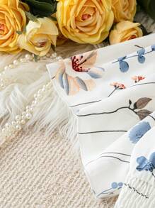 SHEIN Clasi 夏季大码 V 领花卉印花休闲连衣裙 - 彩色 - 查看 5