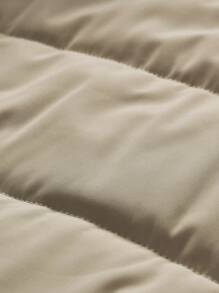 Manfinity EZcore 1pc Men's Thermal Lined Zipper Vest Coat In Loose Fit - Apricot - View 6