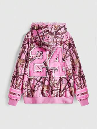 Fairycore Y2K Streetwear Graphic Leaf Camouflage Pattern Sweatshirt For Women