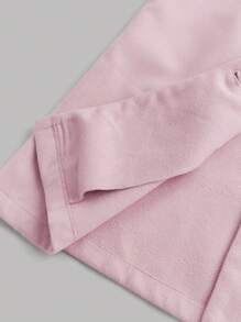 SHEIN Girlism Teen Girls' Black Fuzzy Patchwork Collar Waist Pocket Casual Everyday Fashion Versatile Mid-Length Coat