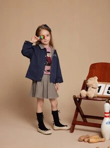 PrepCrw Girls Casual Animal Print Sweater, Autumn/Winter - Pink - View 9