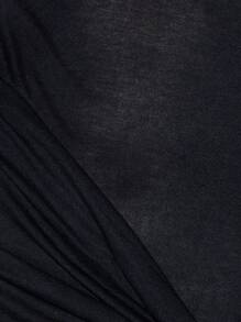MUSERA Vestido mini con drapeado delantero cruzado, sexy para fiestas, primavera y verano, para salir