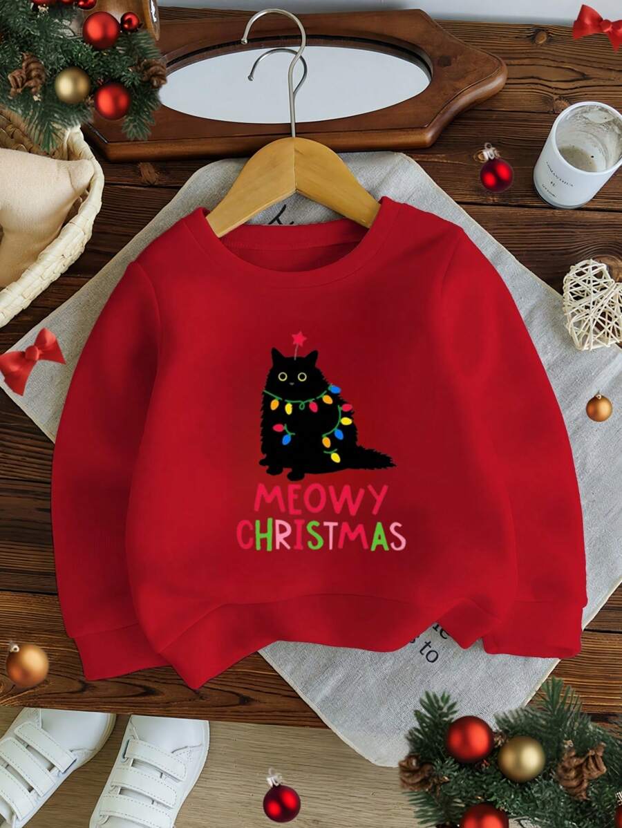 Baby Girl Casual Minimalist Crew Neck Sweatshirt, Everyday Wear, For Gift - Multicolor - View 1