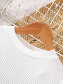 SHEIN Baby Girl Casual Colorblock Bow Decor Patchwork Dress, Autumn - White - View 4