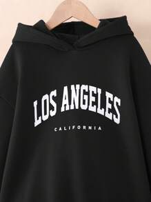Conjunto de 2 piezas para niñas preadolescentes con top tipo sudadera suave y cómoda, minimalista, y pantalones con cordón