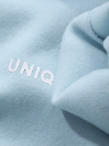 DAZY Tween Girl Letter Printed Hooded Sweatshirt, Fall Clothes - Baby Blue - View 4