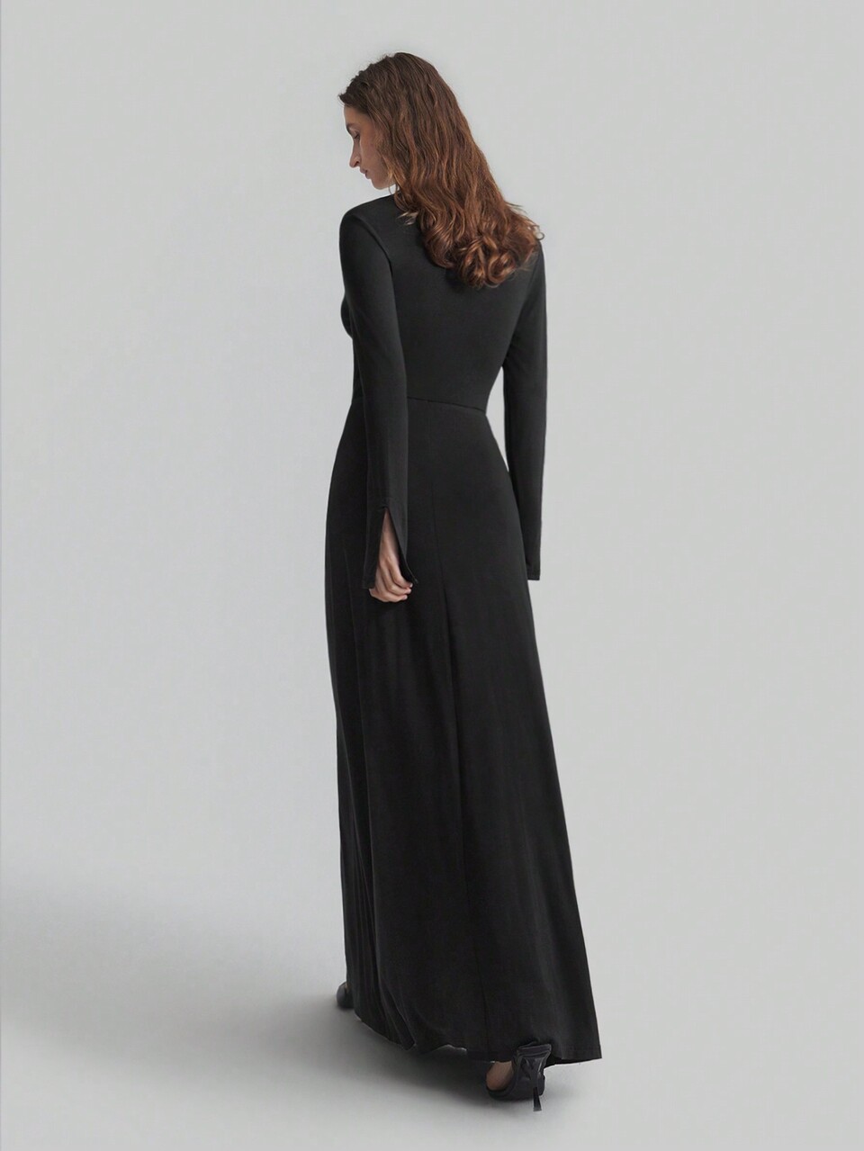Elegant Modern Style, Black Hollow Out Design Women's Mini Dress, Fitted Silhouette, Suitable For Spring And Parties/Events Like Valentine's Day