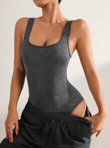 Easithlete Seamless Yoga Jumpsuit/Sports Yoga/Outdoor Running/Fitness/Versatile Fashion/Sexy - Grey - View 5