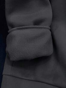 SHEIN Tween-Jungen Lässiges, lockeres, bequemes und vielseitiges Sweatshirt mit Rundhalsausschnitt und einfarbigem Muster, geeignet für die Schule und Outdoor-Sportarten