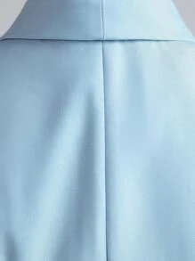 SHEIN 2 piezas Traje de caballero para niños pequeños - Chaleco y pantalones, adecuado para cumpleaños, Navidad, bodas - Azul - Ver 5