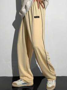 Casual Comfortable Cool Teen Boys Sports Sweatpants - Apricot - View 1