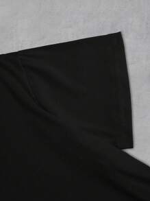 有趣的英国浣熊图案圆领男式表情包印花T恤