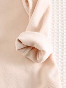 Cozy Pixies 2 件套婴儿纯色针织柔软圆领长袖半开襟连体衣 - 男女通用婴儿服装