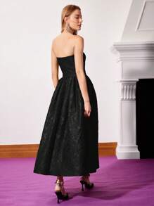 MOTF PREMIUM ROBE TUBE FRONCÉE JACQUARD