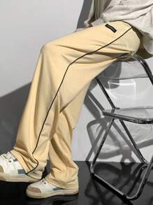 Casual Comfortable Cool Teen Boys Sports Sweatpants - Apricot - View 4