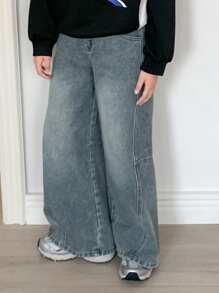 DAZY Tween Girl Tween Girl Fall Denim Jeans - Blue - View 4