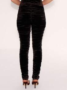 MUSERA 性感紧身打底裤，优雅夏日性感时尚 - 棕色 - 查看 3