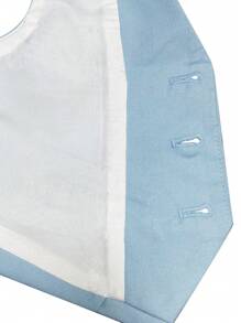 SHEIN 2 piezas Traje de caballero para niños pequeños - Chaleco y pantalones, adecuado para cumpleaños, Navidad, bodas - Azul - Ver 7
