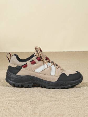 OUTDOORSY Women's Solid Color Patchwork Retro Casual Ankle Boots, Daily Casual Shoes For Women Sneakers Spring Shoes Spring Break Easter