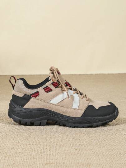 OUTDOORSY Enfärgad patchwork för damer Retro Casual Stövletter, Daily Casual