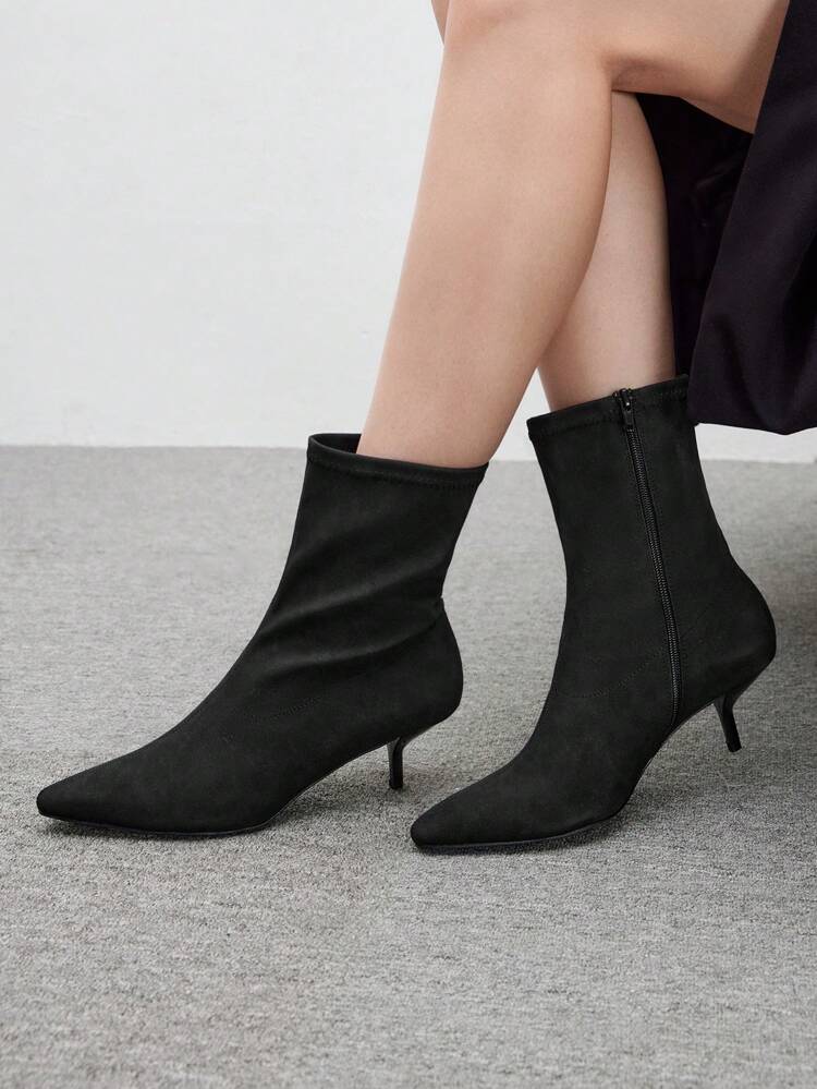 CUCCOO BIZCHIC Women's Fashionable Pointed Toe High Boots, Elegant Party/Winter Boots New Year Holiday