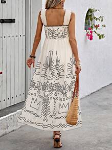 Breezaya Casual Vacation Style Sleeveless Dress For Women