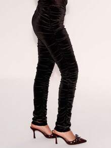 MUSERA 性感紧身打底裤，优雅夏日性感时尚 - 棕色 - 查看 4