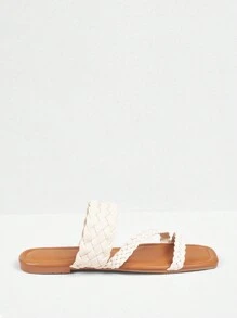 Styleloop Dép đi biển đế mềm đa năng thời trang quai chéo cho nữ, mùa hè - Màu be - Xem 3