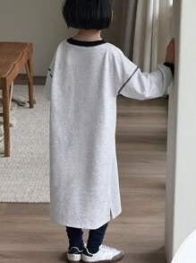 DAZY Vestido casual para niñas pequeñas, otoño