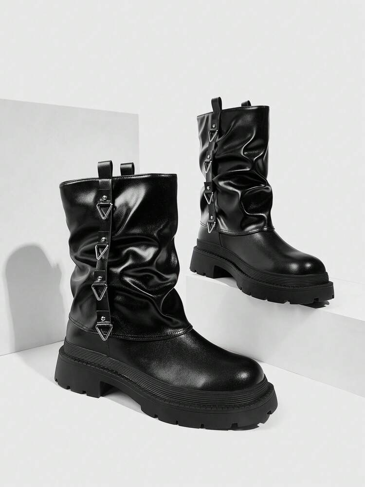 CUCCOO GRLICON Women's Ankle Boots And Ankle Boots, Y2K Style, Punk Style, Biker Style, Cool Girl Style, Suitable For Halloween, Christmas, Party