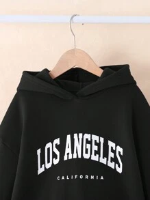 Conjunto de 2 piezas para niñas preadolescentes con top tipo sudadera suave y cómoda, minimalista, y pantalones con cordón