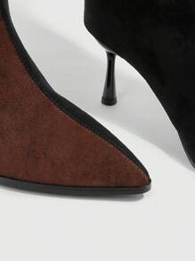 CUCCOO SZL 时尚秋冬过膝长靴，性感细高跟派对靴情人节 - 彩色 - 查看 6