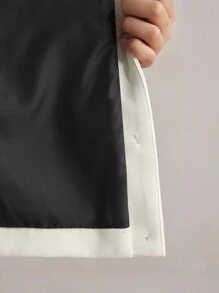 BizChic 灰色外套，带撞色口袋，女士短款西装外套，适合办公室穿着、通勤、新年、优雅，适合春夏季 - 灰色 - 查看 8