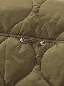 AKNOTIC Business Casual Men's Woven Fitted Casual Turndown Collar Padded Coat, Suitable For Autumn/Winter