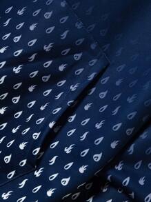 Manfinity Homme Men's Ombre Gradient Color Hooded Casual Sweatshirt, Daily Wear