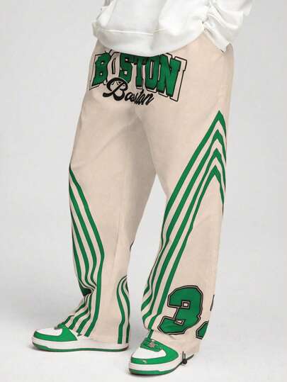 Street Life Men's Casual Simple And Fashionable Pants, For Everyday Wear, For Back To School